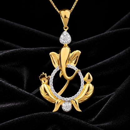 Custom made ganesha pendant 925 silver jewelry kids jewelry gifts indian jewelry designs diamonds jewelry sets - SHABURIS