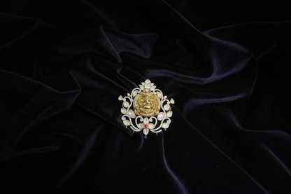 Ganesh Diamond pendant Pure Silver jewelry Indian ,diamond jewelry,Indian gold jewelry ,Indian Bridal,Indian Wedding Jewelry-NIHIRA-SHABURIS