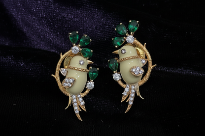 Polki Studs Polki Earrings Cocktail Earrings Diamond Studs Diamond Earrings Simple Studs Pearl Studs 925 Silver Earrings Silver Jewelry - SHABURIS