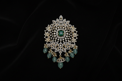 Ruby pendant bead jewelry gemstone jewelry polki diamond emerald necklace pure silver jewelry south indian gold jewelry sets -SHABURIS