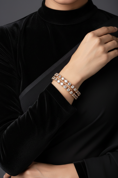 Diamond Bangles,South Indian Jewelry,silver indian Bangles,pure silver Swaroski Bangles,Indian Wedding Jewelry -NIHIRA-SHABURIS