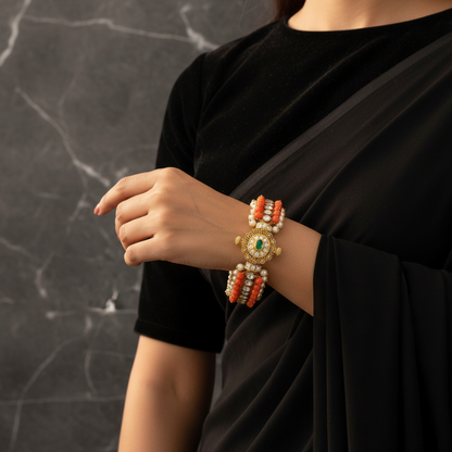 Diamond bangle,Pure Silver Jewelry Indian ,coral bangles,Indian bangles,Indian Bridal,Indian Wedding Jewelry-SHABURIS jewelry
