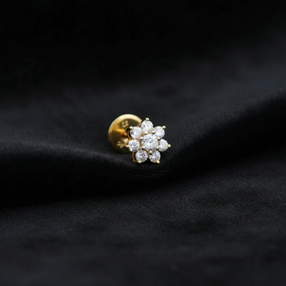 Polki Studs Polki Earrings Cocktail Earrings Diamond Studs Diamond Earrings Simple Studs Pearl Studs 925 Silver Earrings Silver Jewelry - SHABURIS