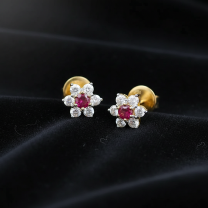 Polki Studs Polki Earrings Cocktail Earrings Diamond Studs Diamond Earrings Simple Studs Pearl Studs 925 Silver Earrings Silver Jewelry - SHABURIS