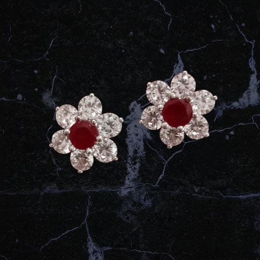 Polki Studs Polki Earrings Cocktail Earrings Diamond Studs Diamond Earrings Simple Studs Pearl Studs 925 Silver Earrings Silver Jewelry - SHABURIS