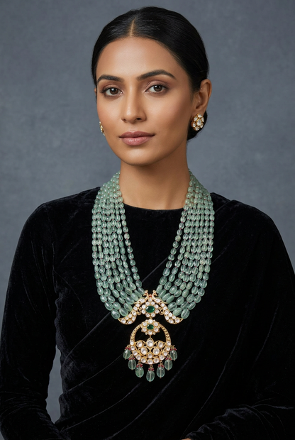 Polki pendant,uncut diamond jewelry,indian Jewelery,Polki necklace,Moissantie Pure silver jewelry gold jewelry designs - SHABURIS