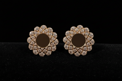 Polki Studs Polki Earrings Cocktail Earrings Diamond Studs Diamond Earrings Simple Studs Pearl Studs 925 Silver Earrings Silver Jewelry - SHABURIS