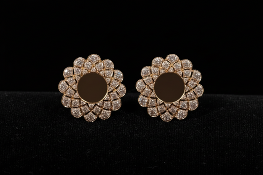 Polki Studs Polki Earrings Cocktail Earrings Diamond Studs Diamond Earrings Simple Studs Pearl Studs 925 Silver Earrings Silver Jewelry - SHABURIS
