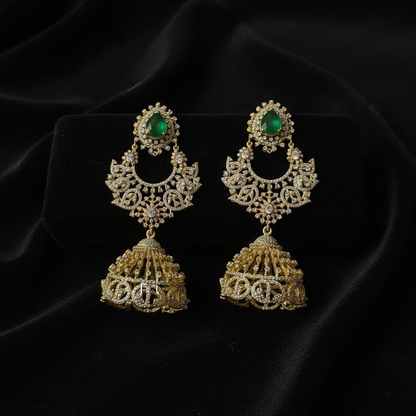 Polki Studs Polki Earrings Cocktail Earrings Diamond Studs Diamond Earrings Simple Studs Pearl Studs 925 Silver Earrings Silver Jewelry - SHABURIS
