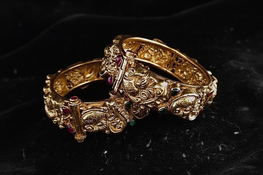 Bangles Jhumkas Diamond Jewelry Indian Jewelry Diamond Jhumka Diamond Necklace 925 silver Antique Jewelry 22k gold plated - SHABURIS