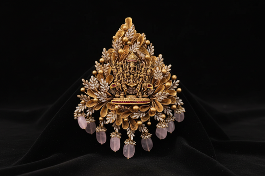 Nakshi Jewelry Polki Necklace Diamond Necklace Ganesha Pendant Diamond Jewelry Moissanite Necklace Bridal-SHABURIS [GANESHA101]
