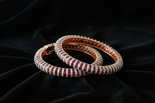 Diamond bangle,stone bangle,silver jewelry,gold bangle,wedding jewelry,statement jewelry,ruby bangle ,swarovski diamond bangle