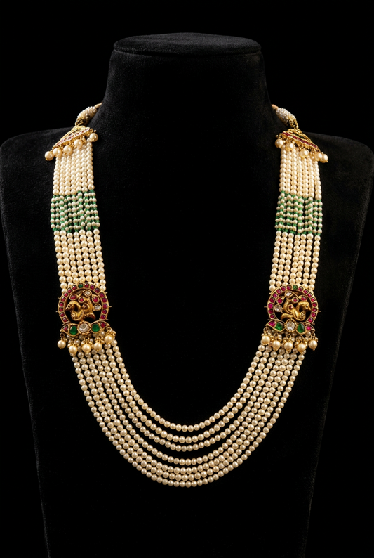 Nakshi Jewelry Polki Necklace Diamond Necklace Beaded Necklace Tanzanite Necklace Diamond Jewelry Moissanite Necklace Bridal-SHABURIS