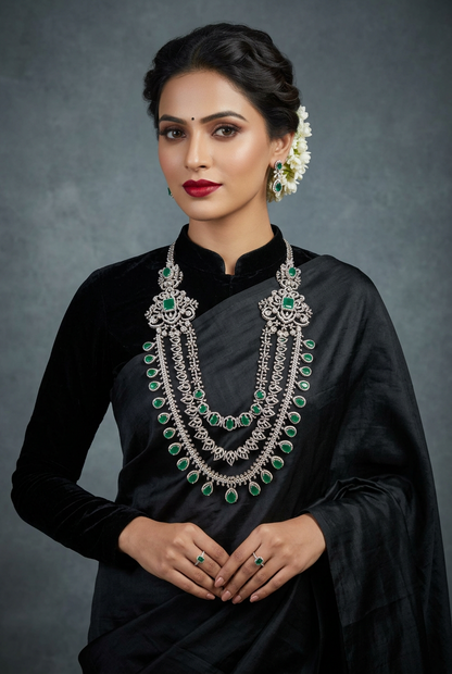 Diamond Necklace Diamond Choker Diamond Haram Bridal Jewelry Indian Diamond Jewelry Indian Jewelry Designs Silver Jewelry - SHABURIS