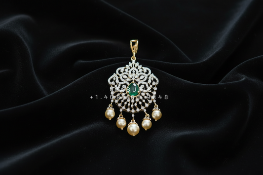 Diamond tikka Diamond Pendant pure silver jewelry indian wedding Jewelry indian bridal jewelry cocktail jewelry 925 silver jewelr-SHABURIS