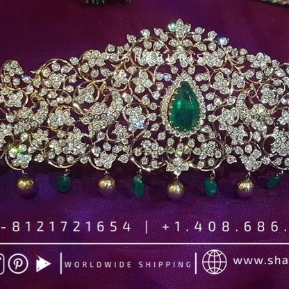 Diamond Vaddanam,South Indian Jewelry,Vaddanam,Kids Vaddanam,hip chain,diamond vaddanam,pure Silver indian jewelry - SHABURIS