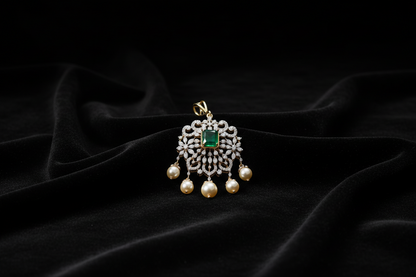 Diamond Tikka Diamond Pendant pure silver jewelry indian wedding Jewelry indian bridal jewelry cocktail jewelry 925 silver jewelr-SHABURIS