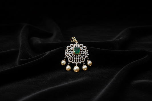 Diamond Tikka Diamond Pendant pure silver jewelry indian wedding Jewelry indian bridal jewelry cocktail jewelry 925 silver jewelr-SHABURIS