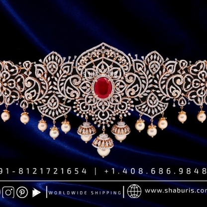 Diamond Vaddanam,South Indian Jewelry,Vaddanam,Kids Vaddanam,hip chain,diamond vaddanam,pure Silver indian jewelry - SHABURIS