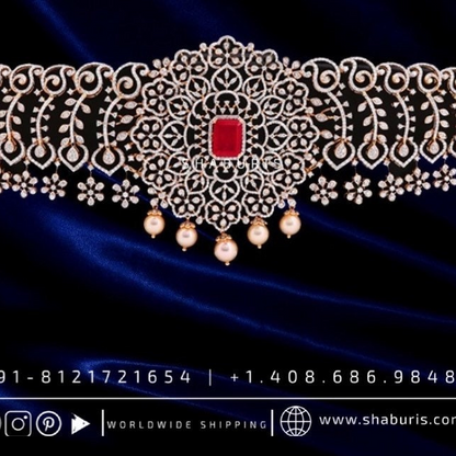 Diamond Vaddanam,South Indian Jewelry,Vaddanam,Kids Vaddanam,hip chain,diamond vaddanam,pure Silver indian jewelry - SHABURIS