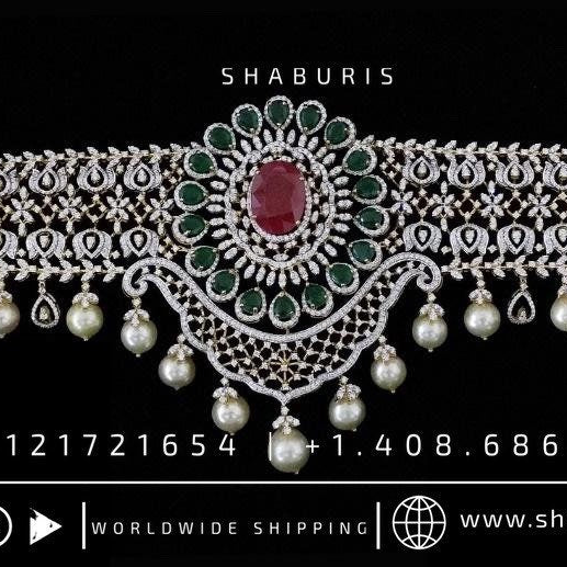 Diamond Vaddanam,South Indian Jewelry,Vaddanam,Kids Vaddanam,hip chain,diamond vaddanam,pure Silver indian jewelry - SHABURIS