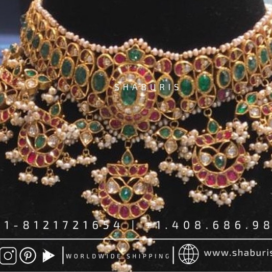 Diamond Choker Polki diamond necklace multi purpose necklace silver jewelry indian wedding jewelry - SHABURIS