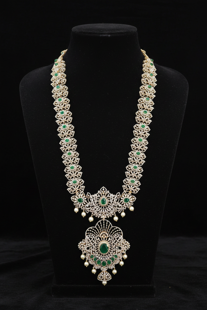 Diamond Choker Polki diamond necklace diamond vaddanam multi purpose necklace silver jewelry indian wedding jewelry - SHABURIS
