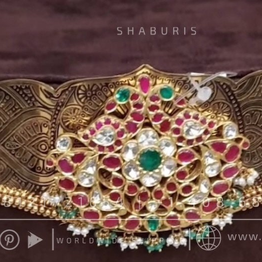 Diamond Vaddanam,South Indian Jewelry,Vaddanam,Kids Vaddanam,hip chain,diamond vaddanam,pure Silver indian jewelry - NIHIRA - SHABURIS