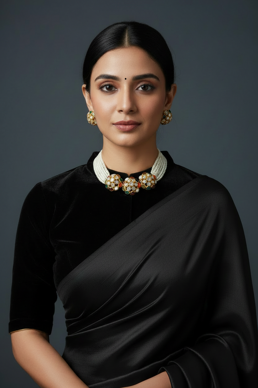 Navaratan necklace polki necklace rubies emeralds bridal diamond necklace indian jewelry designs silver jewelry wedding jewelry - SHABURIS