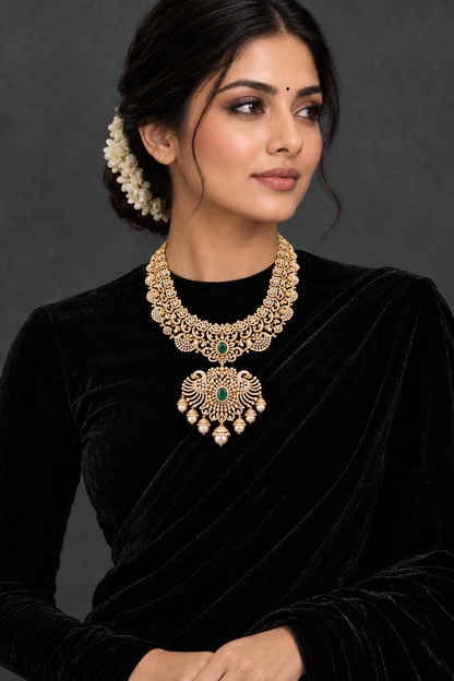 Diamond Necklace destination jewelry rubies emeralds bridal diamond necklace indian jewelry designs silver jewelry wedding jewelry - SHABURIS