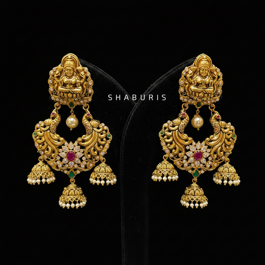 Polki Studs Polki Earrings Cocktail Earrings Diamond Studs Diamond Earrings Simple Studs Pearl Studs 925 Silver Earrings Silver Jewelry - SHABURIS