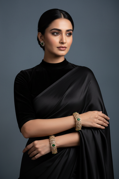 Diamond Bangles,South Indian Jewelry,silver indian Bangles,pure silver Swaroski Bangles,Indian Wedding Jewelry -NIHIRA-SHABURIS
