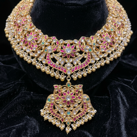 Antique Jewelry,Pure Silver Jewelry Indian ,Nakshi Temple Necklace,Indian Necklace,Indian Bridal,Indian Wedding Jewelry-charm jewelry,balaji