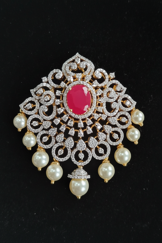 Diamond pendant bead jewelry gemstone jewelry polki diamond emerald necklace pure silver jewelry south indian gold jewelry sets -SHABURIS