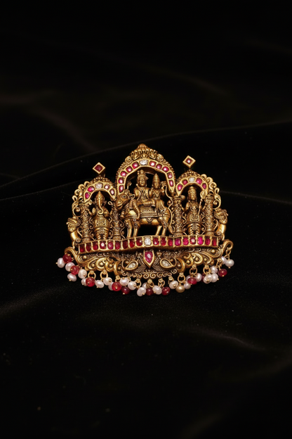 Shiva pendant,shiv ling,sabyasachi jewelry inspired Traditional indian Jewelery,lord shiva,Pure silver jewelry-NIHIRA