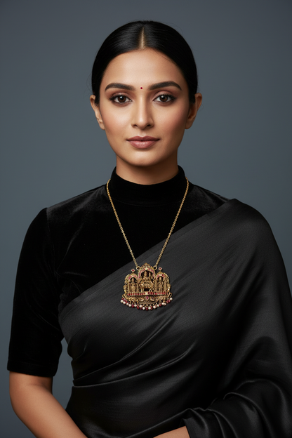 Shiva pendant,shiv ling,sabyasachi jewelry inspired Traditional indian Jewelery,lord shiva,Pure silver jewelry-NIHIRA