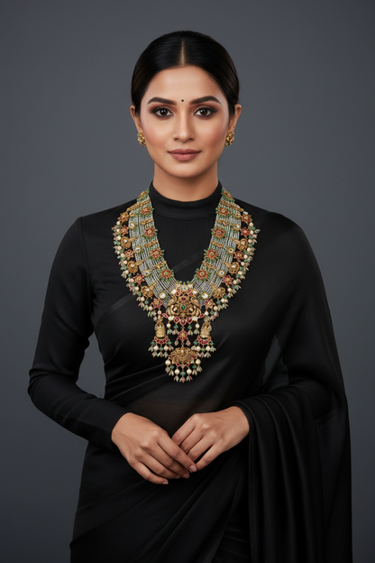 Guttapusalu Jewelry,Pure Silver jewelry Indian, Guttapusalu set,925 silver jewelry,Indian traditional jewelry