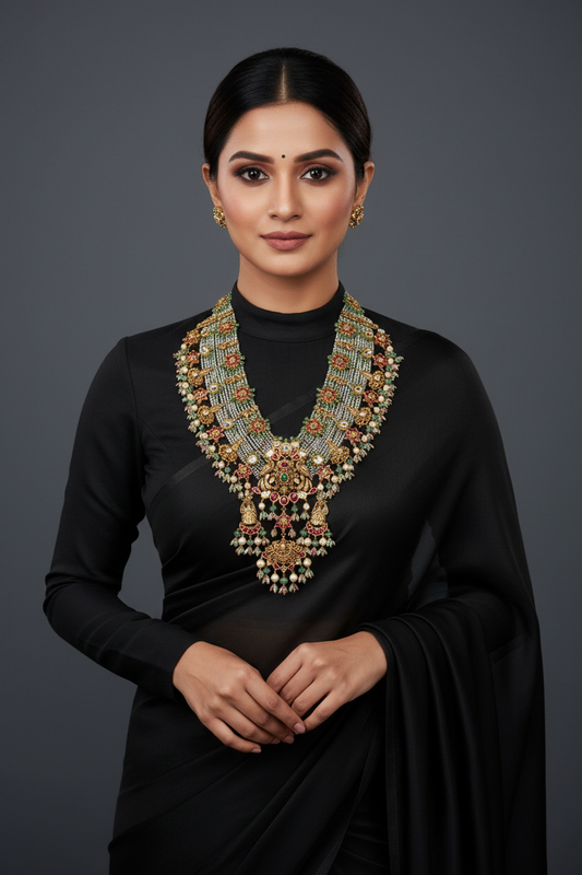 Guttapusalu Jewelry,Pure Silver jewelry Indian, Guttapusalu set,925 silver jewelry,Indian traditional jewelry