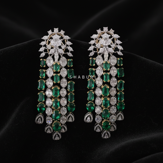 Polki Studs Polki Earrings Cocktail Earrings Diamond Studs Diamond Earrings Simple Studs Pearl Studs 925 Silver Earrings Silver Jewelry - SHABURIS