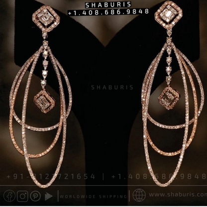 Tanzanite Earrings cocktail earrings fusion earrings silver jewelry pure silver 925 silver indian jewelry designs high end jewelry -SHABURIS