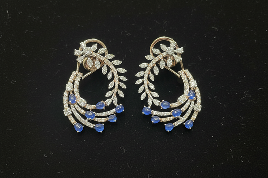 Polki Studs Polki Earrings Cocktail Earrings Diamond Studs Diamond Earrings Simple Studs Pearl Studs 925 Silver Earrings Silver Jewelry - SHABURIS