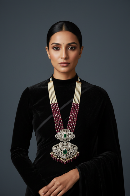 Victorian pendant south sea pearl necklace emeralds bridal diamond necklace indian jewelry designs silver jewelry wedding jewelry - SHABURIS