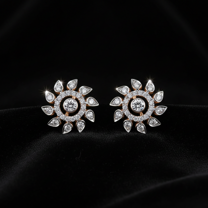 Polki Studs Polki Earrings Cocktail Earrings Diamond Studs Diamond Earrings Simple Studs Pearl Studs 925 Silver Earrings Silver Jewelry - SHABURIS