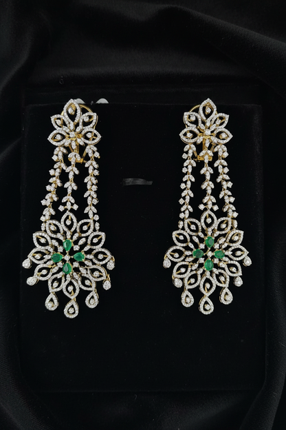 Polki Studs Polki Earrings Cocktail Earrings Diamond Studs Diamond Earrings Simple Studs Pearl Studs 925 Silver Earrings Silver Jewelry - SHABURIS