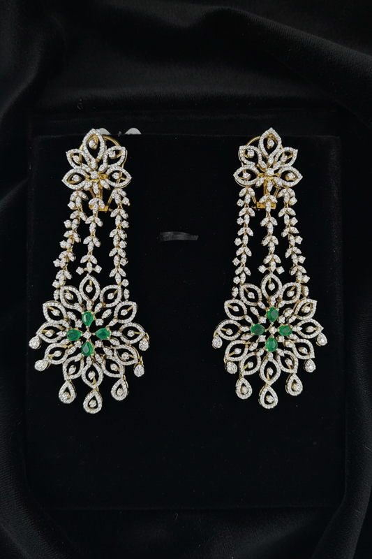 Polki Studs Polki Earrings Cocktail Earrings Diamond Studs Diamond Earrings Simple Studs Pearl Studs 925 Silver Earrings Silver Jewelry - SHABURIS