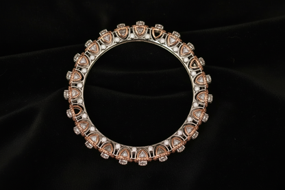 Diamond bangle indian,South Indian jewelry,Pure silver diamond pendent,swarovski bangle,Indian bangles -NIHIRA-SHABURIS