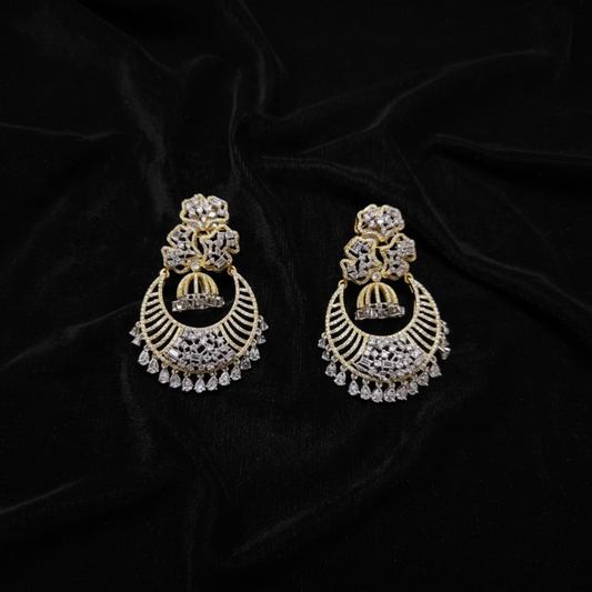 Polki Studs Polki Earrings Cocktail Earrings Diamond Studs Diamond Earrings Simple Studs Pearl Studs 925 Silver Earrings Silver Jewelry - SHABURIS