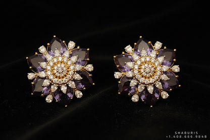 Diamond Studs Diamond Earrings Simple Studs Pearl Studs 925 Silver Earrings Silver Jewelry - SHABURIS