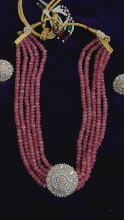 Diamond Necklace Bridal necklace Costume silver jewelry Alloy based Jewelry  - SHABURIS Fashion Jewelry