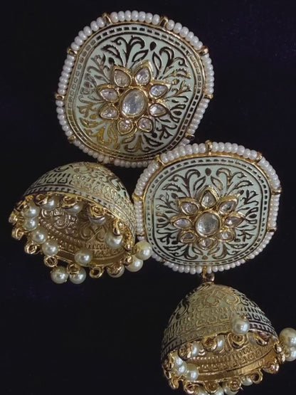 Diamond Earrings Bridal Jewelry Costume silver jewelry Alloy based Jewelry  - SHABURIS Fashion Jewelry